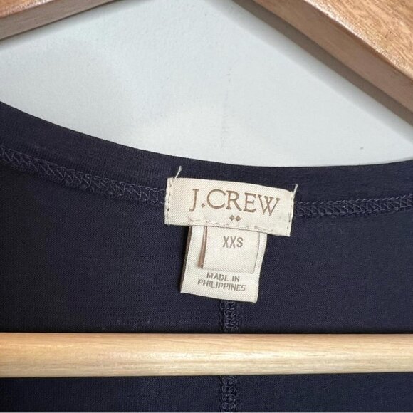 J Crew Factory Womens Size XXS Sleeveless Pocket Dress Navy Blue Tank Casual - Picture 5 of 10
